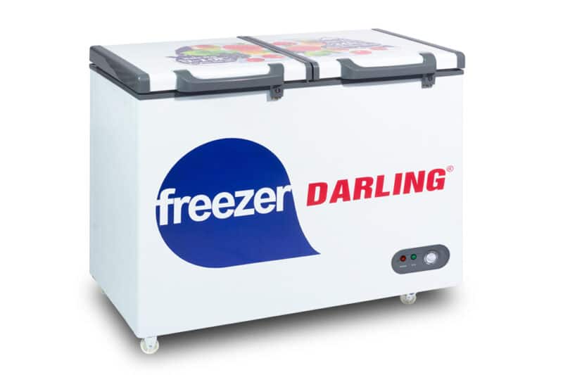 Tủ đông mát Darling DMF 3999W2 dung tích 370 lít 2 ngăn đông mát