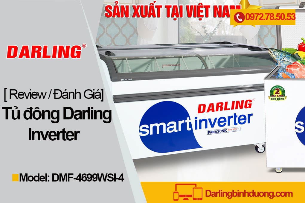 [Review] Đánh Giá Tủ đông DMF-4699WSI-4 – Thương Hiệu Tủ đông Darling