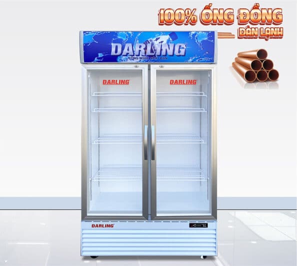 Tủ mát Darling DL-7000A2 sử dụng dàn lạnh ống đồng nguyên chất