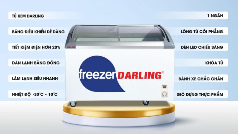 Các tính năng nổi bật của tủ đông Darling DMF-3579AEK