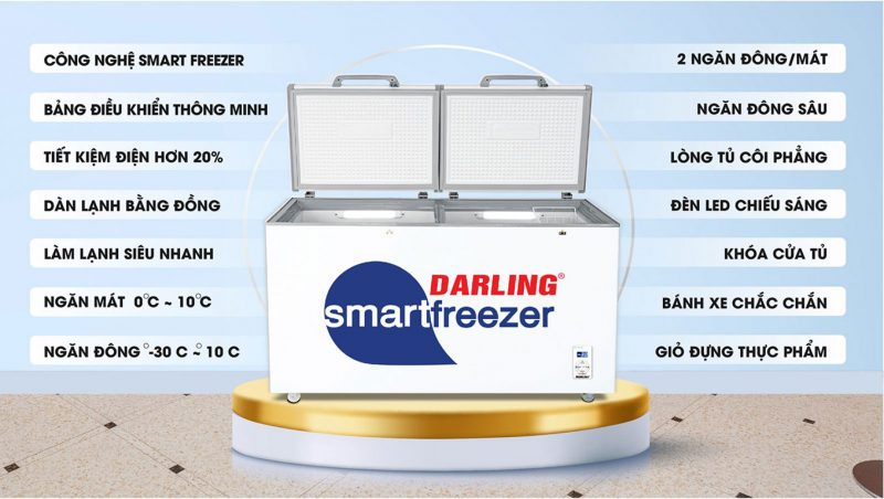 Các tính năng nổi bật của tủ đông Darling DMF-3699WS-2