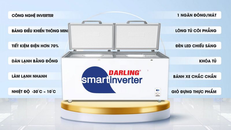 Các tính năng nổi bật của tủ đông Darling inverter DMF-9779ASI