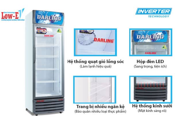 Tủ mát Darling DL-4000A3 400 lít Inverter 13 Mô tả chi tiết các tính năng nổi bật của tủ mát Darling DL-4000A3 Inverter