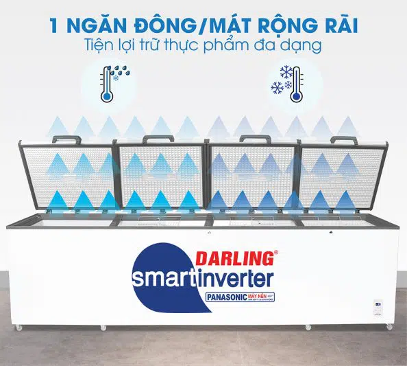 Tủ đông Darling DMF-1979ASI Inverter 4 cánh