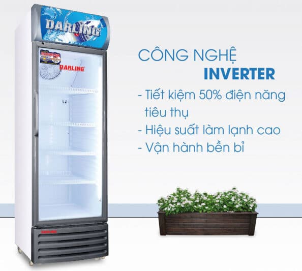 Tủ mát Darling DL-3600A3 360 lít Inverter 4 Tủ mát Darling DL-3600A3 có công nghệ inverter tiết kiệm điện đến 50% điện năng tiêu thụ