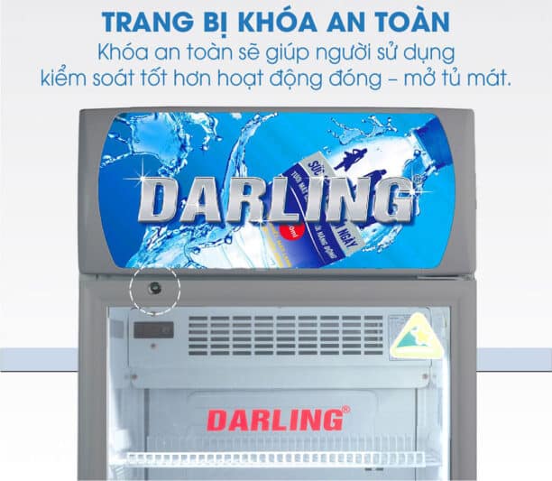 Tủ mát Darling DL-3600A5 360 lít Inverter 13 Tủ mát Darling DL-3600A5 inverter cửa có trang bị khóa an toàn